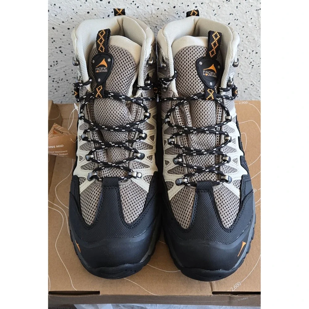Pacific Mountain Emmons Mid Mens Hiking BootsWaterproof Dk Taupe PM005141-230 13